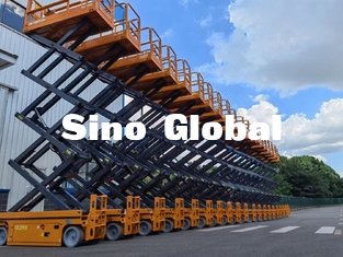 Man Boom Lift Skyboom SSL-12HD รถกระเช้าขากรรไกรไฟฟ้า 12 ม. ความสูงในการทำงาน
