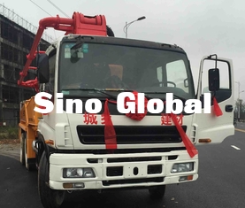 37 เมตรรถปั๊มคอนกรีตมือสอง100m³ / H 8.3mpa 12mpa ความดัน