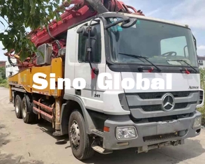 12Mpa รถปั๊มคอนกรีตมือสอง Euro4 46m 4 ส่วนการเข้าถึงแนวตั้ง