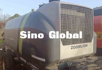ปั๊มพ่วงคอนกรีตมือสองสีเขียวดำ Zoomlion HBT80 174kw