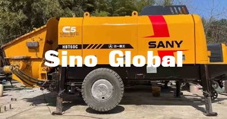 ปั๊มคอนกรีตติดเทรลเลอร์ ซันนี่ มือสอง THB60C 90kw กำลังไฟพิกัด
