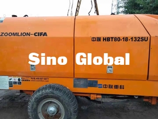 ปั๊มพ่วงคอนกรีตใช้ไฟฟ้า Zoomlion 600L Hopper Capacity