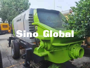 Zoomlion ปั๊มพ่วงคอนกรีตมือสอง HBT60.13 174KW สีเทาสีเขียว