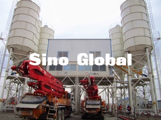 Zoomlion HZS180 โรงงานผสมคอนกรีต 205KW กำลังไฟ 180 M3/H ความจุ