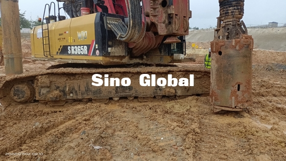 300KW Sany ใช้แท่นขุดเจาะแบบหมุนกำลังเครื่องยนต์ SR365 2019