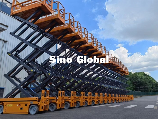Man Boom Lift Skyboom SSL-12HD รถกระเช้าขากรรไกรไฟฟ้า 12 ม. ความสูงในการทำงาน
