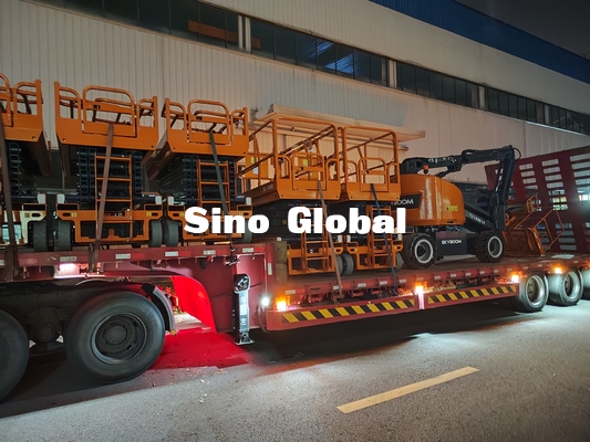 Man Boom Lift Skyboom SSL-12HD รถกระเช้าขากรรไกรไฟฟ้า 12 ม. ความสูงในการทำงาน