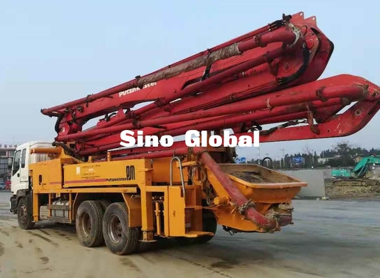 ดีเซลใช้รถปั๊มคอนกรีต Putzmeister 37M 4 Boom 287KW พลัง