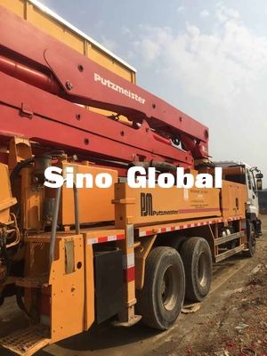 ดีเซลใช้รถปั๊มคอนกรีต Putzmeister 37M 4 Boom 287KW พลัง