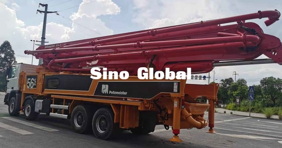รถบรรทุกดีเซลมือสอง Putzmeister Concrete Pump M56-5 148M³/H มี 5 ส่วน