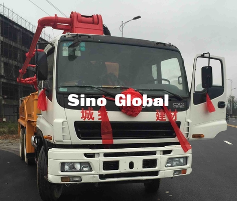37 เมตรรถปั๊มคอนกรีตมือสอง100m³ / H 8.3mpa 12mpa ความดัน