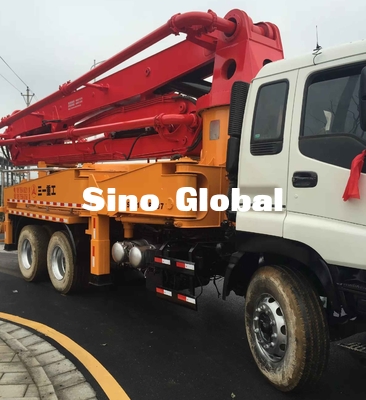 37 เมตรรถปั๊มคอนกรีตมือสอง100m³ / H 8.3mpa 12mpa ความดัน