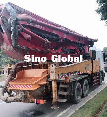 รถปั๊มคอนกรีตมือสองบูม 46m / 4 ส่วน 125mm Pipe CE Certificate