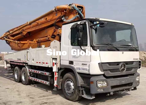 Zoomlion 47m รถปั๊มคอนกรีตมือสองพร้อม Mercedes Benz 3341 2013 Model