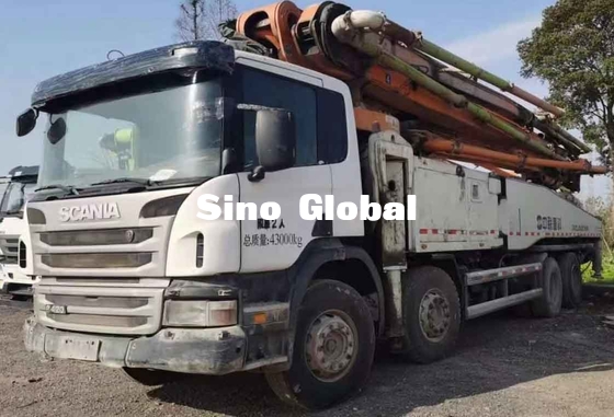 Zoomlion รถปั๊มบูมคอนกรีตมือสอง 56 เมตร พร้อมรุ่น Scania