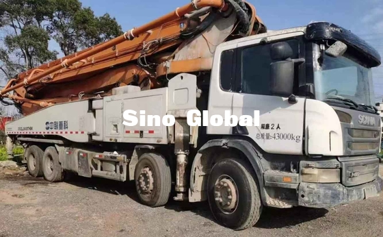 Zoomlion รถปั๊มบูมคอนกรีตมือสอง 56 เมตร พร้อมรุ่น Scania