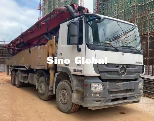 รถปั๊มคอนกรีตมือสอง Sany 56M พร้อมแชสซี Mercedes Benz รุ่นปี 2018