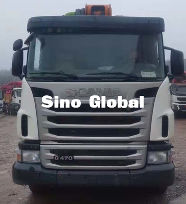 Zoomlion 63M รถปั๊มคอนกรีตมือสองพร้อมแชสซี Scania พร้อมรุ่น 2013
