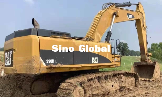 390KW รถขุดตีนตะขาบที่ใช้แล้ว Caterpillar 390D 1240L ความจุถังน้ำมันเชื้อเพลิง