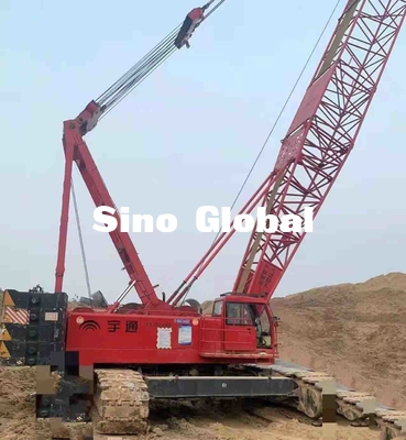Yuตันg YTQU160 เครนตีนตะขาบ ใช้กำลังการผลิต 160 ตัน 209KW พลัง