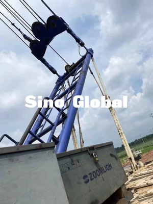 Zoomlion 75 ZCC750H รถเครนตีนตะขาบมือสอง 18m fixed jib Length