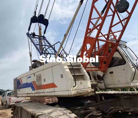 Zoomlion 75 ZCC750H รถเครนตีนตะขาบมือสอง 18m fixed jib Length