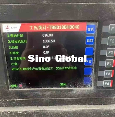 ซันนี่ HBT8018 C5 ปั๊มพ่วงคอนกรีตมือสอง 180kw เอส วาล์ว พิมพ์