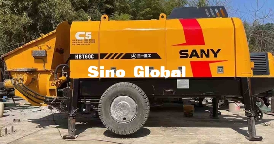 ปั๊มคอนกรีตติดเทรลเลอร์ ซันนี่ มือสอง THB60C 90kw กำลังไฟพิกัด