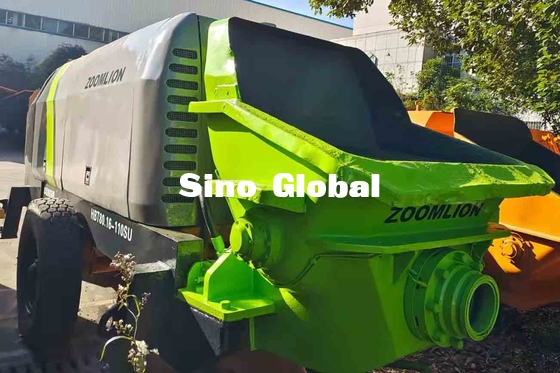 ใช้ไฟฟ้ารถพ่วงปั๊มคอนกรีต Zoomlion 600L ความจุถัง