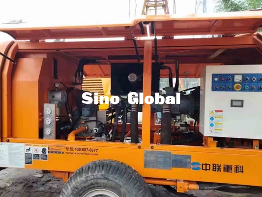 ปั๊มพ่วงคอนกรีตใช้ไฟฟ้า Zoomlion 600L Hopper Capacity