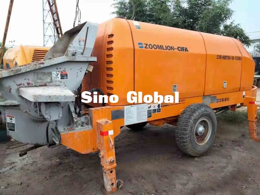 ปั๊มพ่วงคอนกรีตใช้ไฟฟ้า Zoomlion 600L Hopper Capacity