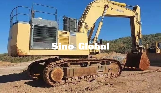 514KW พลัง รถขุดตีนตะขาบ Komatsu 1250 รุ่น 170mm จังหวะ