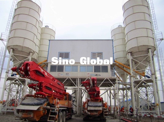 Zoomlion HZS180 โรงงานผสมคอนกรีต 205KW กำลังไฟ 180 M3/H ความจุ