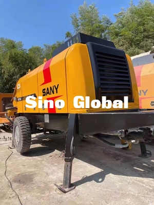 75KW ปั๊มพ่วงคอนกรีตไฟฟ้ามือสอง ซันนี่ Yellow HBT60C